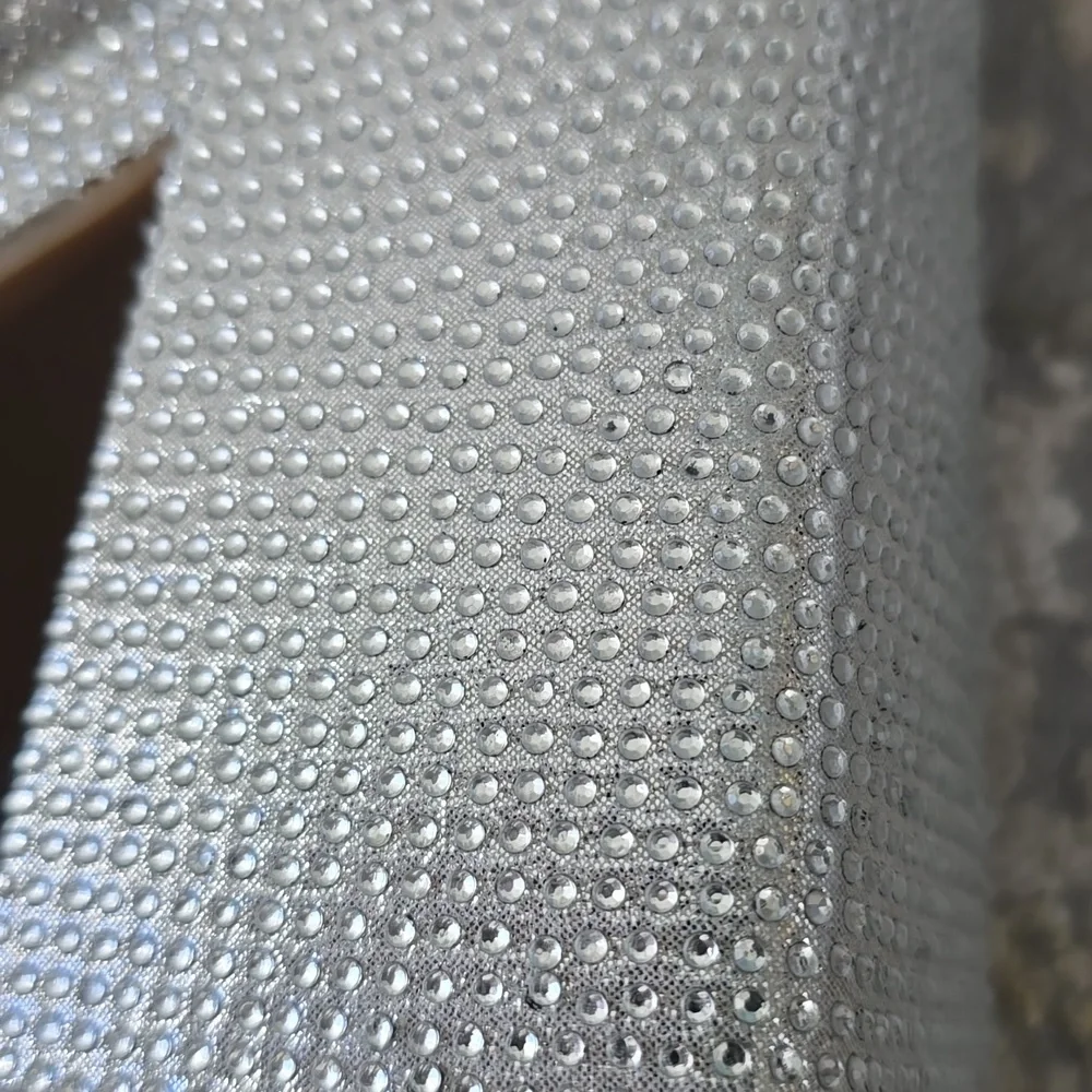 Mia Iva Silver Platform Boots | Sparkly Block Heel Ankle Boot| Size 7.5 - Picture 15 of 17